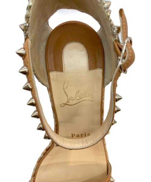 Christian Louboutin（クリスチャン・ルブタン）Christian Louboutin (クリスチャン・ルブタン) MADMONICAウエッジサンダル ベージュ サイズ:39の古着・服飾アイテム