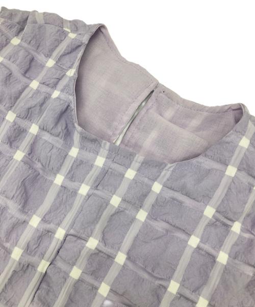 EMMEL REFINES（エメル リファインズ）EMMEL REFINES (エメル リファインズ) ノースリーブロングワンピース パープル サイズ:Freeの古着・服飾アイテム