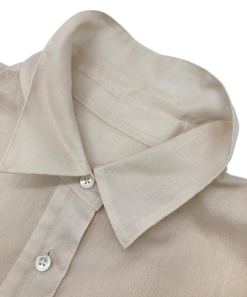 Curensology（カレンソロジー）Curensology (カレンソロジー) シアーシャツ ベージュ サイズ:Freeの古着・服飾アイテム