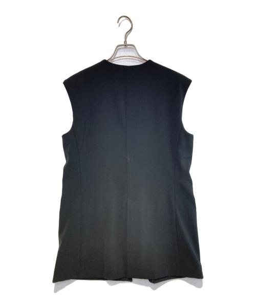THE PAUSE（ザポーズ）THE PAUSE (ザポーズ) ダブルクロスジレ ブラック サイズ:Freeの古着・服飾アイテム