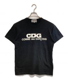 CDG（シーディージー）の古着「ロゴプリントTシャツ」｜ブラック