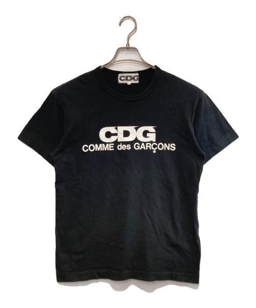 CDG（シーディージー）CDG (シーディージー) ロゴプリントTシャツ ブラック サイズ:Lの古着・服飾アイテム