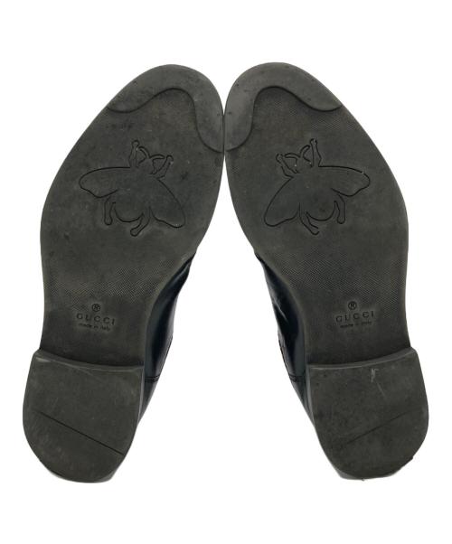 GUCCI（グッチ）GUCCI (グッチ) Lether Chelsea Boots ブラック サイズ:8 1/2の古着・服飾アイテム