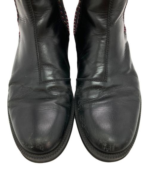 GUCCI（グッチ）GUCCI (グッチ) Lether Chelsea Boots ブラック サイズ:8 1/2の古着・服飾アイテム