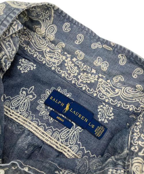 RALPH LAUREN（ラルフローレン）RALPH LAUREN (ラルフローレン) ペイズリープルオーバーシャツ インディゴ サイズ:Lの古着・服飾アイテム