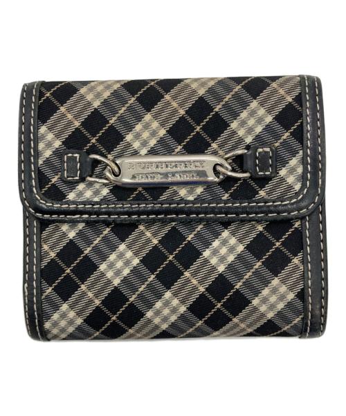 BURBERRY BLUE LABEL（バーバリー ブルー レーベル）BURBERRY BLUE LABEL (バーバリー ブルー レーベル) 2つ折り財布 グレーの古着・服飾アイテム