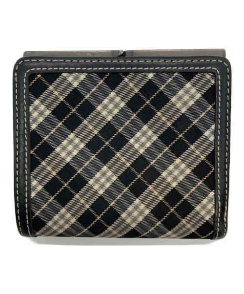 BURBERRY BLUE LABEL（バーバリー ブルー レーベル）BURBERRY BLUE LABEL (バーバリー ブルー レーベル) 2つ折り財布 グレーの古着・服飾アイテム