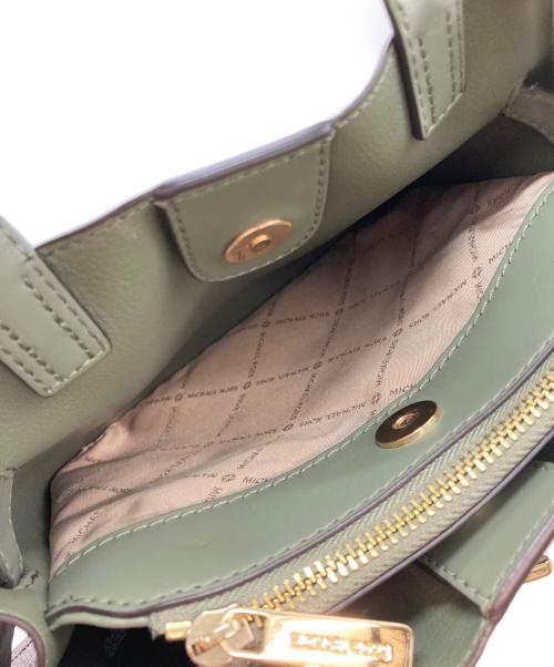 MICHAEL KORS（マイケルコース）MICHAEL KORS (マイケルコース) EMILIA サッチェル スモール MKシグネチャー ブラウン×グリーンの古着・服飾アイテム