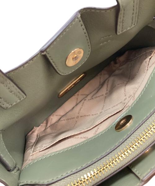 MICHAEL KORS（マイケルコース）MICHAEL KORS (マイケルコース) EMILIA サッチェル スモール MKシグネチャー ブラウン×グリーンの古着・服飾アイテム