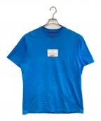 SUPREMEシュプリーム）の古着「Signature Labe S/S Top」｜ブルー