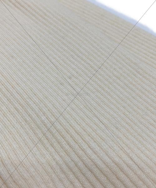 FRAY ID（フレイ アイディー）FRAY ID (フレイ アイディー) オープンポロカラーニットワンピース アイボリーの古着・服飾アイテム