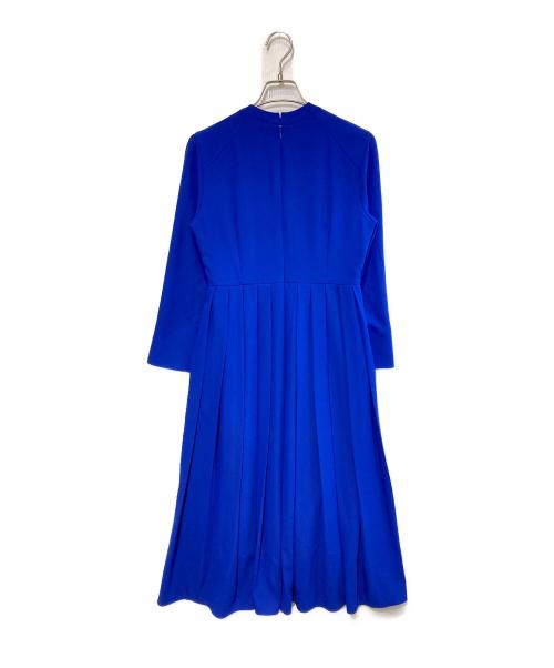 CELFORD（セルフォード）CELFORD (セルフォード) ボウタイプリーツワンピース ブルー サイズ:38の古着・服飾アイテム