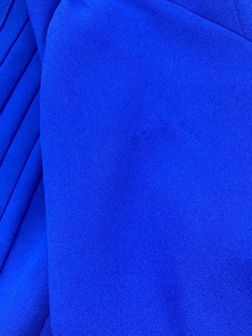 CELFORD（セルフォード）CELFORD (セルフォード) ボウタイプリーツワンピース ブルー サイズ:38の古着・服飾アイテム