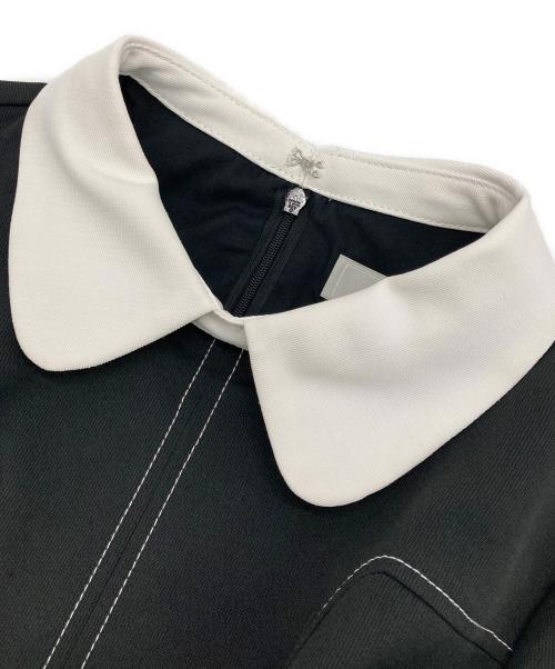 CELFORD（セルフォード）CELFORD (セルフォード) ビットベルト付きフレアワンピース ブラック サイズ:38の古着・服飾アイテム