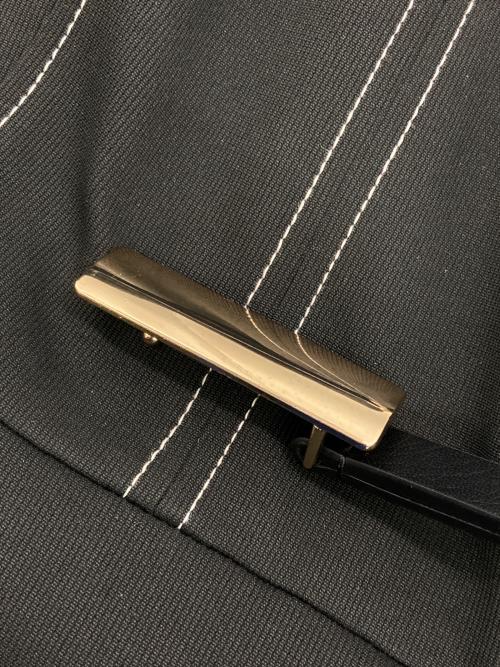 CELFORD（セルフォード）CELFORD (セルフォード) ビットベルト付きフレアワンピース ブラック サイズ:38の古着・服飾アイテム