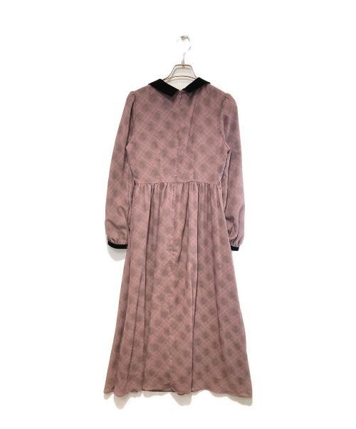 HER LIP TO（ハーリップトゥ）HER LIP TO (ハーリップトゥ) ブラウスワンピース ピンク サイズ:Sの古着・服飾アイテム