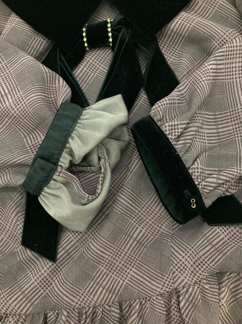 HER LIP TO（ハーリップトゥ）HER LIP TO (ハーリップトゥ) ブラウスワンピース ピンク サイズ:Sの古着・服飾アイテム