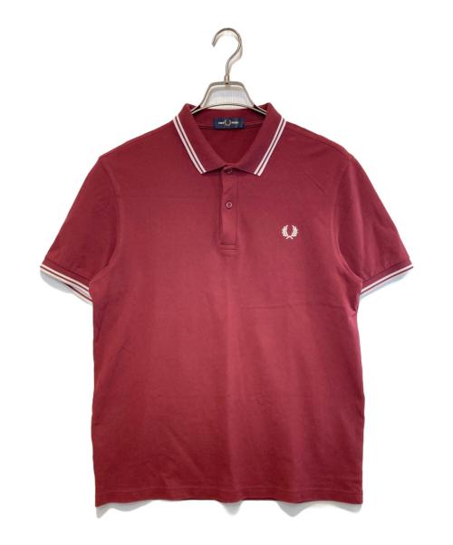 FRED PERRY（フレッドペリー）FRED PERRY (フレッドペリー) ポロシャツ レッド サイズ:Lの古着・服飾アイテム