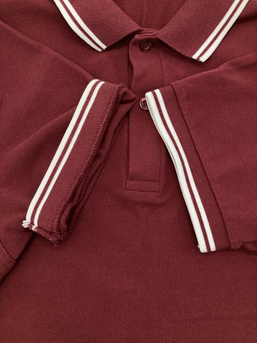 FRED PERRY（フレッドペリー）FRED PERRY (フレッドペリー) ポロシャツ レッド サイズ:Lの古着・服飾アイテム