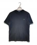 FRED PERRYフレッドペリー）の古着「Tipped Cuff Pique Tee」｜ブラック