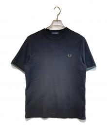 FRED PERRY（フレッドペリー）の古着「Tipped Cuff Pique Tee」｜ブラック