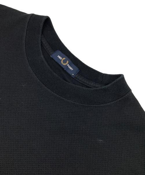 FRED PERRY（フレッドペリー）FRED PERRY (フレッドペリー) Tipped Cuff Pique Tee ブラック サイズ:Mの古着・服飾アイテム