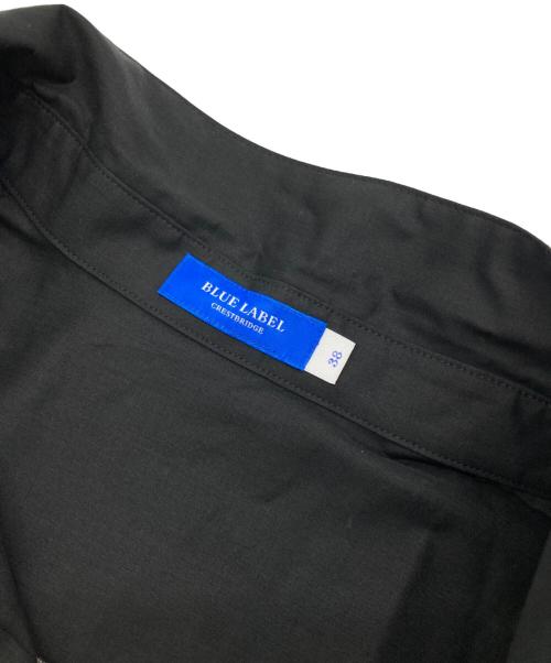 BLACK LABEL CRESTBRIDGE（ブラックレーベル クレストブリッジ）BLACK LABEL CRESTBRIDGE (ブラックレーベル クレストブリッジ) ワッシャーブロードワンピース ブラック×レッド サイズ:38の古着・服飾アイテム