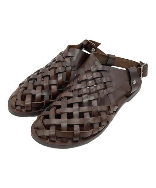 STEVEN ALAN（スティーブンアラン）STEVEN ALAN (スティーブンアラン) MESH SANDALS ブラウン サイズ:36の古着・服飾アイテム