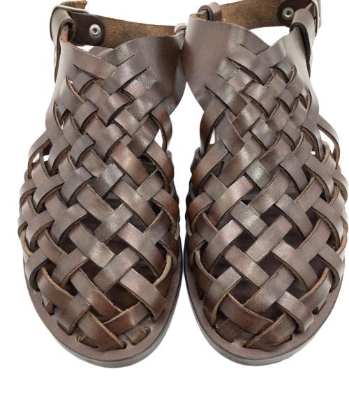 STEVEN ALAN（スティーブンアラン）STEVEN ALAN (スティーブンアラン) MESH SANDALS ブラウン サイズ:36の古着・服飾アイテム