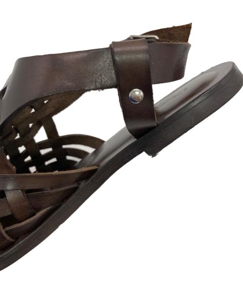 STEVEN ALAN（スティーブンアラン）STEVEN ALAN (スティーブンアラン) MESH SANDALS ブラウン サイズ:36の古着・服飾アイテム