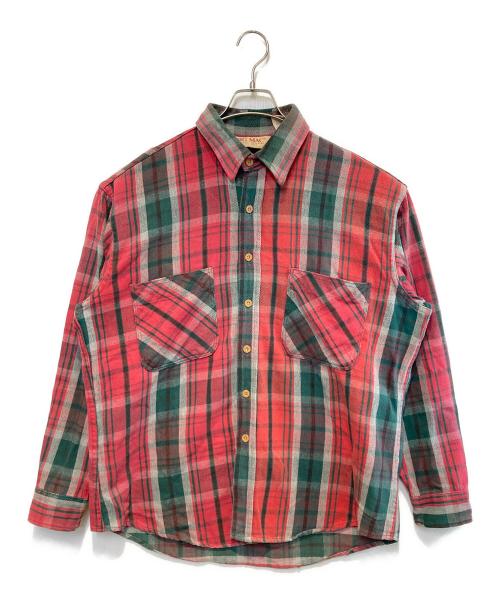 big mac（ビッグマック）big mac (ビッグマック) ［古着］チェックネルシャツ レッド×グリーン サイズ:Lの古着・服飾アイテム