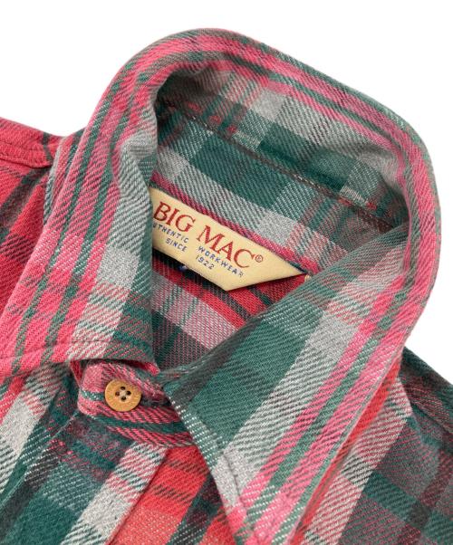 big mac（ビッグマック）big mac (ビッグマック) ［古着］チェックネルシャツ レッド×グリーン サイズ:Lの古着・服飾アイテム