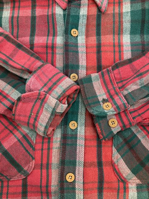 big mac（ビッグマック）big mac (ビッグマック) ［古着］チェックネルシャツ レッド×グリーン サイズ:Lの古着・服飾アイテム