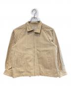 STEVEN ALANスティーブンアラン）の古着「CHECK DRIZZLER JACKET」｜ベージュ