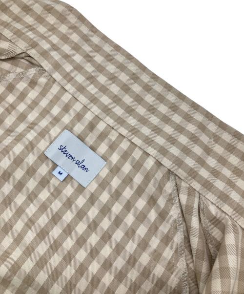 STEVEN ALAN（スティーブンアラン）STEVEN ALAN (スティーブンアラン) CHECK DRIZZLER JACKET ベージュ サイズ:Mの古着・服飾アイテム