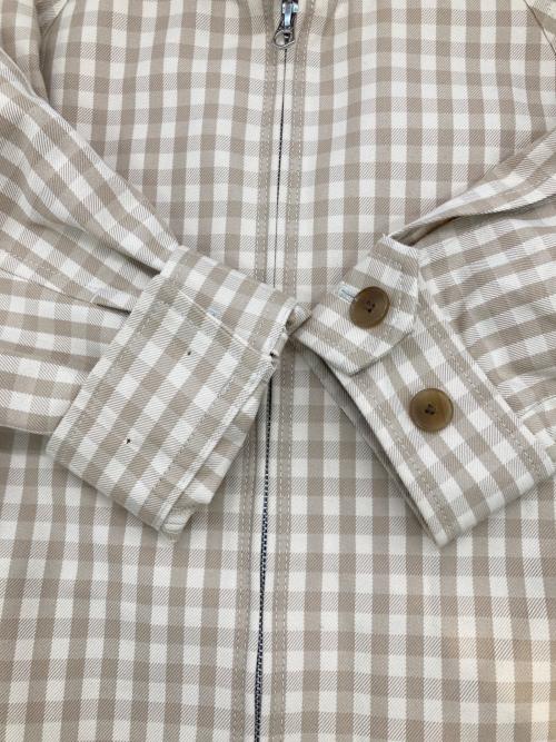 STEVEN ALAN（スティーブンアラン）STEVEN ALAN (スティーブンアラン) CHECK DRIZZLER JACKET ベージュ サイズ:Mの古着・服飾アイテム