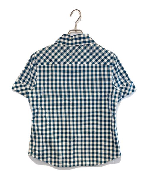 Vivienne Westwood RED LABEL（ヴィヴィアンウエストウッドレッドレーベル）Vivienne Westwood RED LABEL (ヴィヴィアンウエストウッドレッドレーベル) ギンガムチェックS/Sシャツ ブルー×ホワイト サイズ:3の古着・服飾アイテム