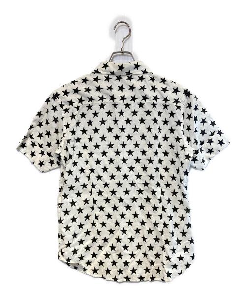 Vivienne Westwood man（ヴィヴィアン ウェストウッド マン）Vivienne Westwood man (ヴィヴィアン ウェストウッド マン) スターS/Sリネンシャツ ホワイト×ブラック サイズ:46の古着・服飾アイテム