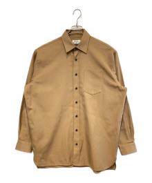 Acne studios（アクネ ストゥディオズ）の古着「コットンブレイドツイルシャツ」｜ブラウン