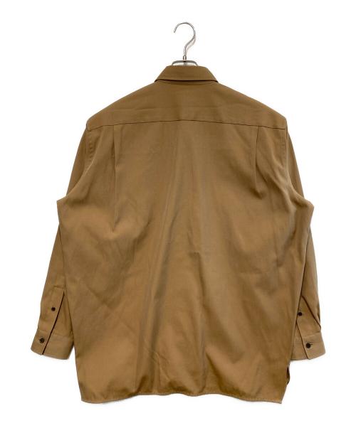 Acne studios（アクネ ストゥディオズ）Acne studios (アクネ ストゥディオズ) コットンブレイドツイルシャツ ブラウン サイズ:44の古着・服飾アイテム