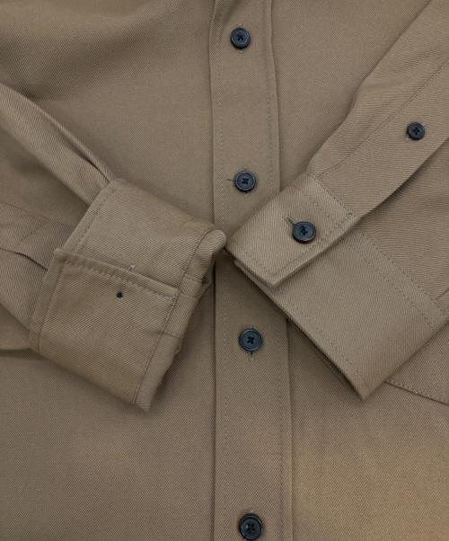 Acne studios（アクネ ストゥディオズ）Acne studios (アクネ ストゥディオズ) コットンブレイドツイルシャツ ブラウン サイズ:44の古着・服飾アイテム