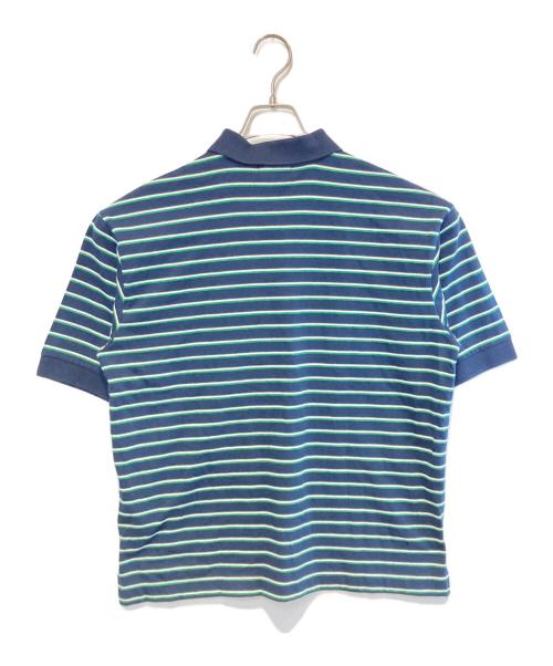 journal standard L'essage（ジャーナルスタンダード レサージュ）journal standard L'essage (ジャーナルスタンダード レサージュ) マルチボーダーポロシャツ ネイビー×グリーン サイズ:FREEの古着・服飾アイテム