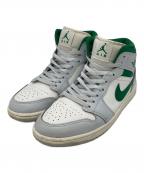 NIKEナイキ）の古着「AIR JORDAN 1 MID」｜ホワイト×グリーン