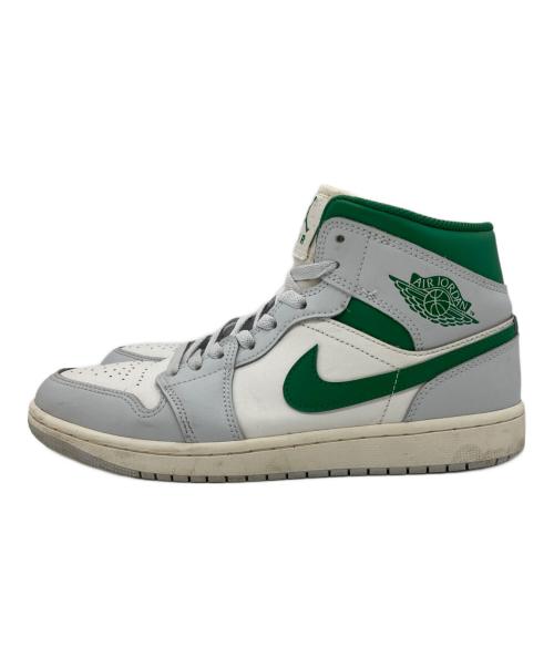 NIKE（ナイキ）NIKE (ナイキ) AIR JORDAN 1 MID ホワイト×グリーン サイズ:US9の古着・服飾アイテム