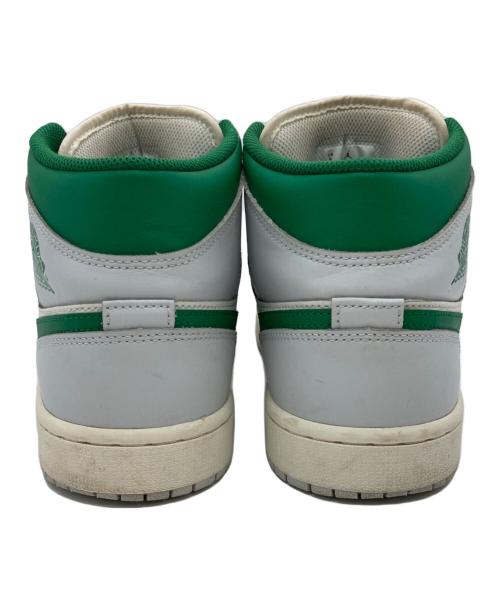 NIKE（ナイキ）NIKE (ナイキ) AIR JORDAN 1 MID ホワイト×グリーン サイズ:US9の古着・服飾アイテム