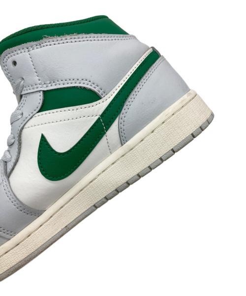 NIKE（ナイキ）NIKE (ナイキ) AIR JORDAN 1 MID ホワイト×グリーン サイズ:US9の古着・服飾アイテム