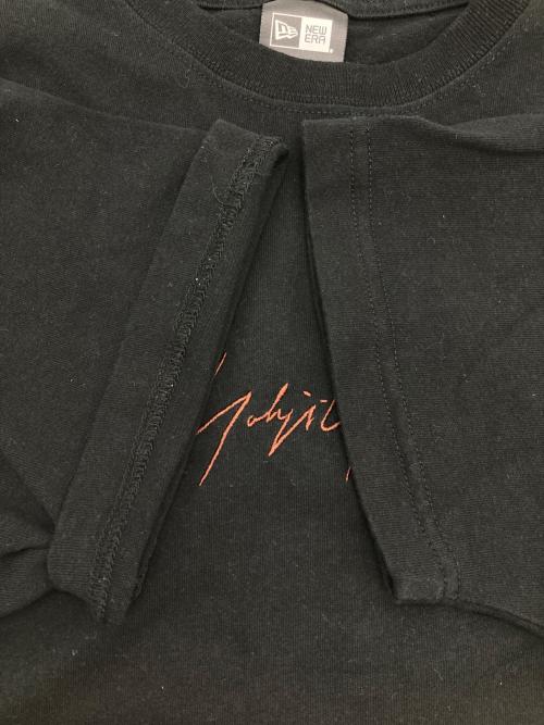 New Era（ニューエラ）New Era (ニューエラ) Yohji Yamamoto pour homme (ヨウジヤマモト プールオム) NEW ERA TEE ブラック サイズ:Lの古着・服飾アイテム