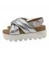 MINNETONKA (ミネトンカ) パデッドクロスストラップ サンダル シルバー サイズ:7：5000円