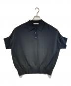 JOURNAL STANDARD relumeジャーナルスタンダード レリューム）の古着「ウォッシャブルニットポロシャツ」｜ブラック