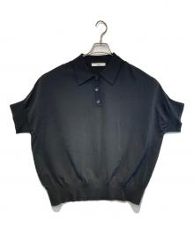 JOURNAL STANDARD relume（ジャーナルスタンダード レリューム）の古着「ウォッシャブルニットポロシャツ」｜ブラック